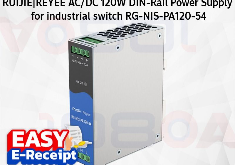 ภาพสินค้า Ruijie Reyee RG-NIS-PA120-54 AC/DC 120W DIN-Rail Power Supply for industrial switch ประกันศูนย์ 3 ปี ร้าน 108OA Online Shop