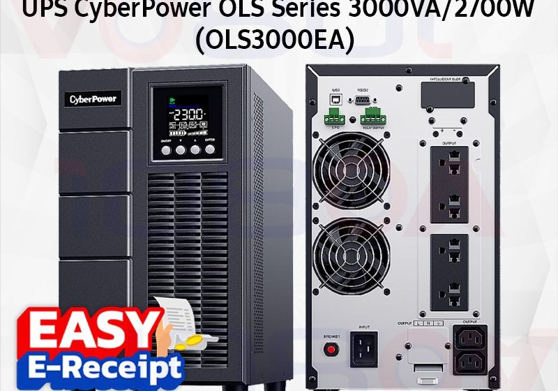 ภาพสินค้า CyberPower OLS3000EA / OLS3000ERT2UA / BPSE72V40ART2U 3000VA/2700W UPS Tower RACK เครื่องสำรองไฟฟ้า ร้าน 108OA Online Shop