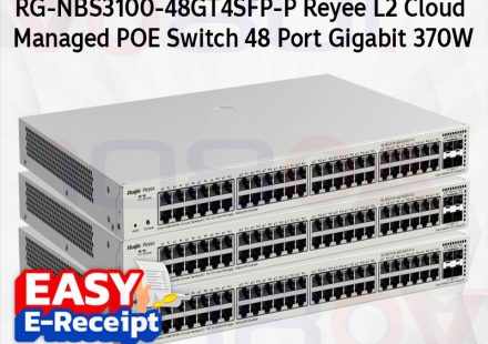 ภาพสินค้า Ruijie Reyee RG-NBS3100-48GT4SFP-P-V2 48 Port Gigabit PoE+ 370W Cloud Managed ประกันศูนย์ 5 ปี ร้าน 108OA Online Shop