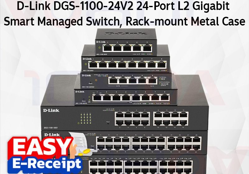 ภาพสินค้า D-Link DGS-1100-24V2 สวิตช์กิกะบิต 24 พอร์ต Smart Managed ของแท้ รับประกันศูนย์ ร้าน 108OA Online Shop