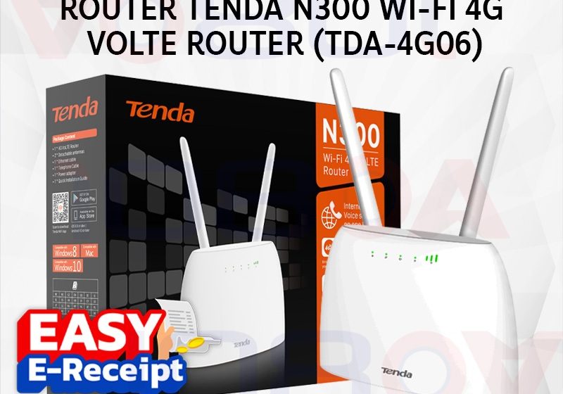 ภาพสินค้า Tenda 4G06 4G N300 LTE Router เร้าเตอร์ใส่ซิม WI-FI รองรับทุกเครือข่าย รับประกัน 5 ปี ศูนย์ไทย ร้าน 108OA Online Shop