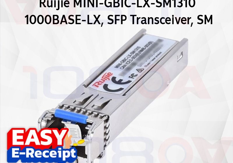 ภาพสินค้า Ruijie Reyee MINI-GBIC-LX-SM1310 SFP 1G Single Mode 1310nm ระยะ 10km ของแท้ ประกันศูนย์ 3 ปี ร้าน 108OA Online Shop