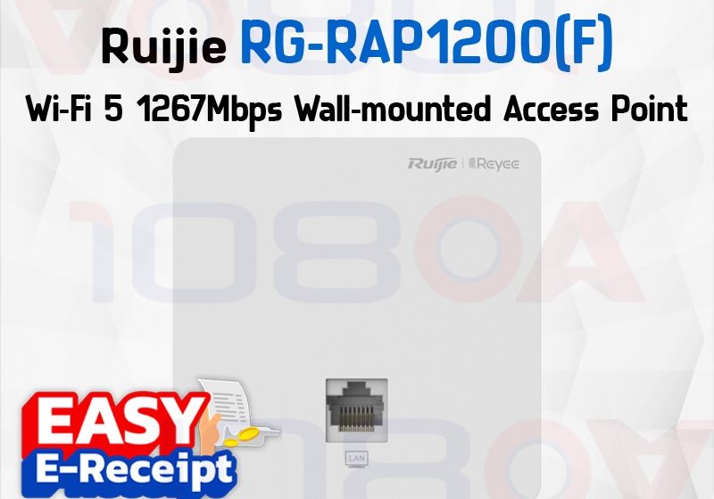ภาพสินค้า Ruijie Reyee RG-RAP1200(F) WiFi 5 AC1300 Dual Band Wall Plate Access Point PoE / RG-RAP1200(P) ร้าน 108OA Online Shop