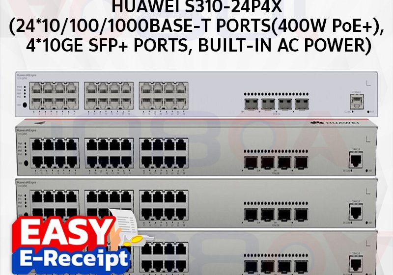 ภาพสินค้า Huawei S310-24P4X / S310-24T4X / S310-24ST4X | 24 Port L2+ Managed Switch 4x10G SFP+ PoE+ 400W ร้าน 108OA Online Shop