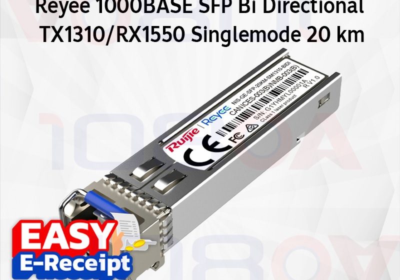 ภาพสินค้า Ruijie Reyee NIS-GE-SFP-20KM-SM1310-BIDI SFP BiDi 1Gbps ระยะ 20km ของแท้ ประกันศูนย์ไทย ร้าน 108OA Online Shop