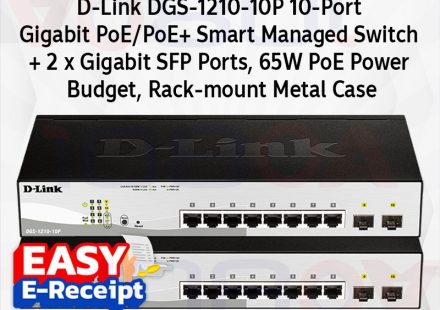 ภาพสินค้า D-Link DGS-1210-10P | PoE Switch 8 Port + 2 SFP | Smart Managed | ของแท้ ประกันศูนย์ ร้าน 108OA Online Shop