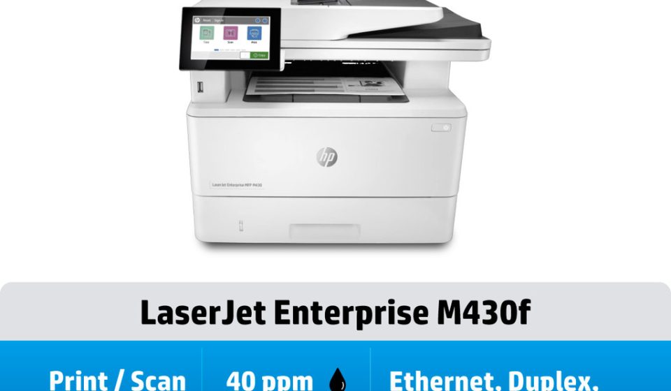 ภาพสินค้า HP Printers LaserJet Enterprise MFP M430f (Only Black) เครื่องพิมพ์เลเซอร์เฉพาะหมึกสีดำ HP แท้
