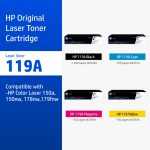 ภาพสินค้า HP 119A Original LaserJet Toner Cartridge | ตลับหมึกเลเซอร์ สี / สีดำ HP แท้