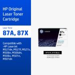 ภาพสินค้า ตลับหมึกHP 87A / 87X | หมึกปริ้นเตอร์เลเซอร์ สีดำ Original LaserJet Toner Cartridge HP แท้