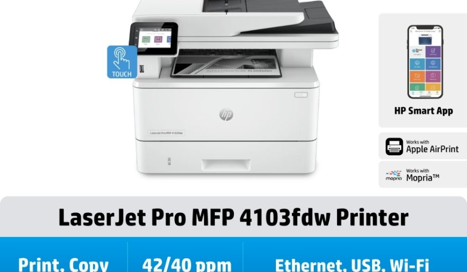 ภาพสินค้า HP LaserJet Pro MFP 4103fdw/4103fdn Printer HP แท้