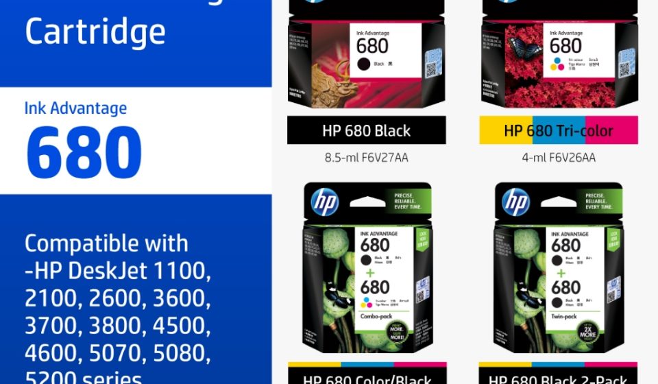 ภาพสินค้า ตลับหมึก HP 680 Black/Tri-Color Original Ink Advantage Cartridge HP แท้