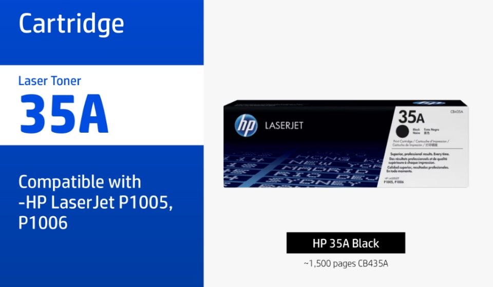 ภาพสินค้า HP 35A Black Original LaserJet Toner Cartridge | ตลับหมึกเลเซอร์สีดำ HP แท้