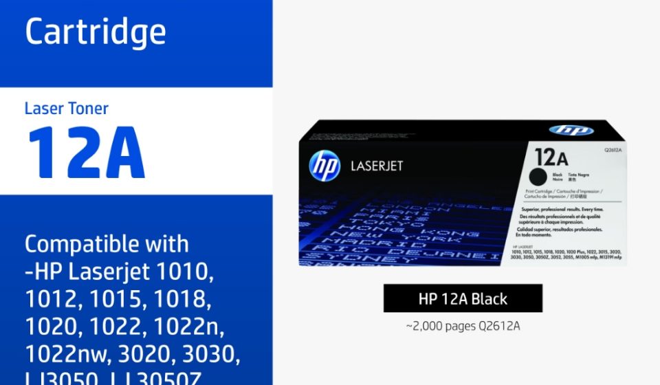 ภาพสินค้า HP 12A Black Original LaserJet Toner Cartridge | ตลับหมึกเลเซอร์สีดำ HP แท้