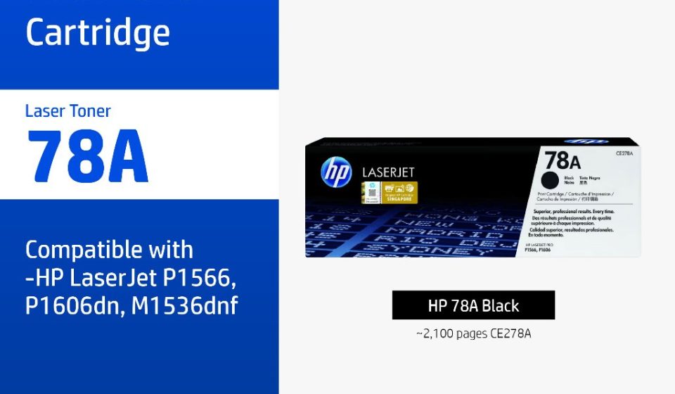 ภาพสินค้า ตลับหมึกHP 78A | หมึกปริ้นเตอร์เลเซอร์ สีดำ Original LaserJet Toner Cartridge HP แท้
