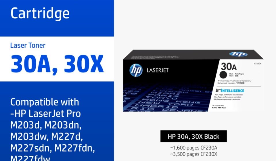 ภาพสินค้า HP 30A / 30X Black Original Laser Toner Cartridge | ตลับหมึกเลเซอร์สีดำ HP แท้