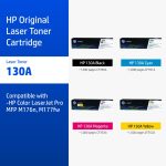 ภาพสินค้า HP 130A | หมึกปริ้นเตอร์เลเซอร์ สี / สีดำ Original LaserJet Toner Cartridge HP แท้