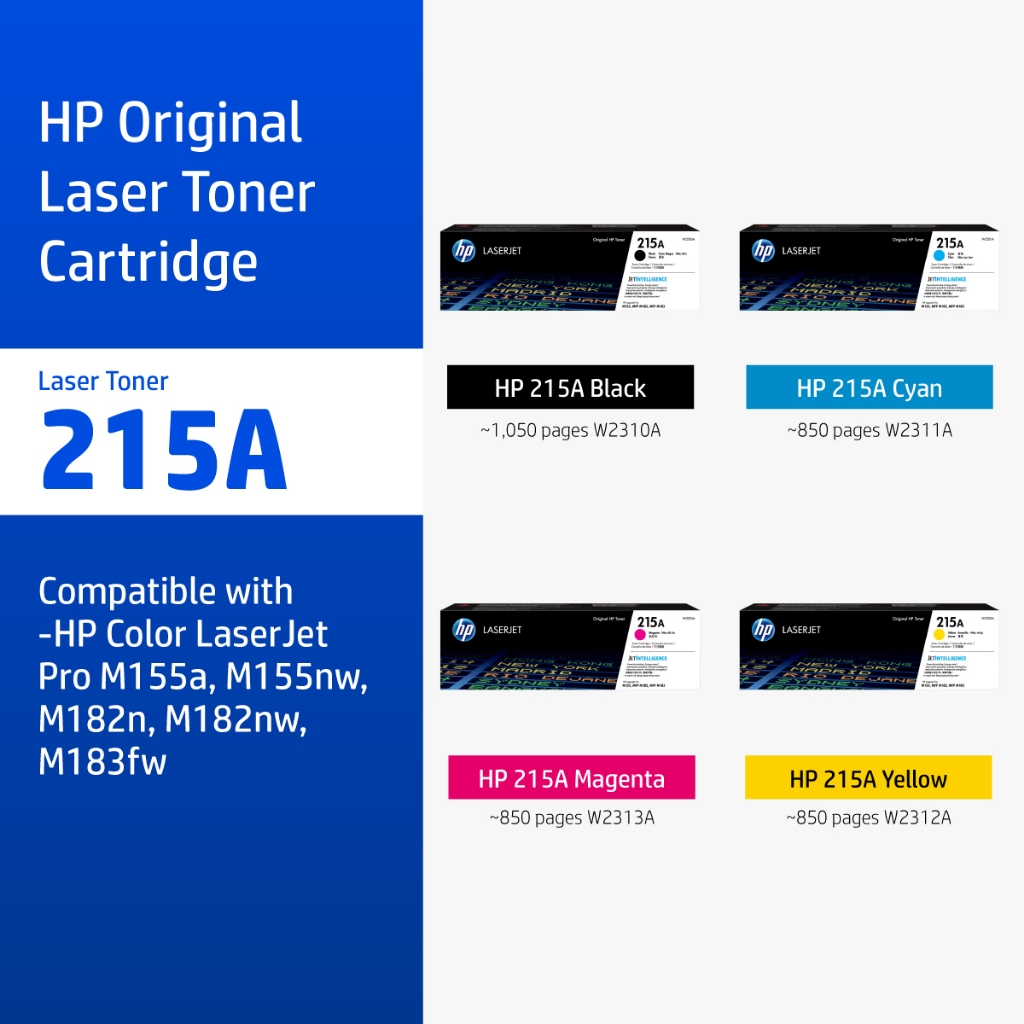 HP 215A Magenta Original LaserJet Toner Cartridge | ตลับหมึกเลเซอร์ สี / สีดำ HP Flagship Store