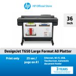 ภาพสินค้า HP DesignJet T650 24/36inch [2025 Edtion] Large Format A1 Plotter Printer HP แท้