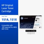 ภาพสินค้า HP 151A / 151X Black Original LaserJet Toner Cartridge | ตลับหมึกเลเซอร์สีดำ HP แท้