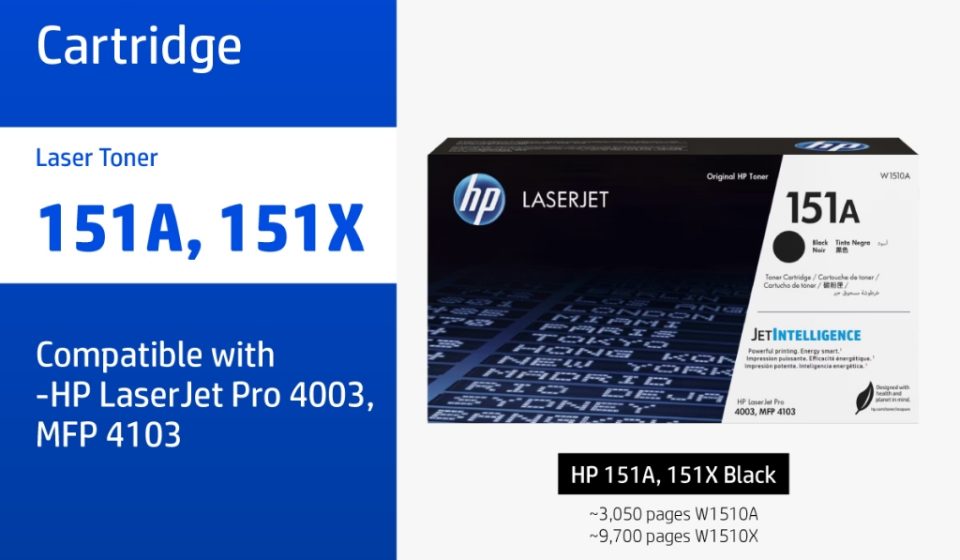 ภาพสินค้า HP 151A / 151X Black Original LaserJet Toner Cartridge | ตลับหมึกเลเซอร์สีดำ HP แท้