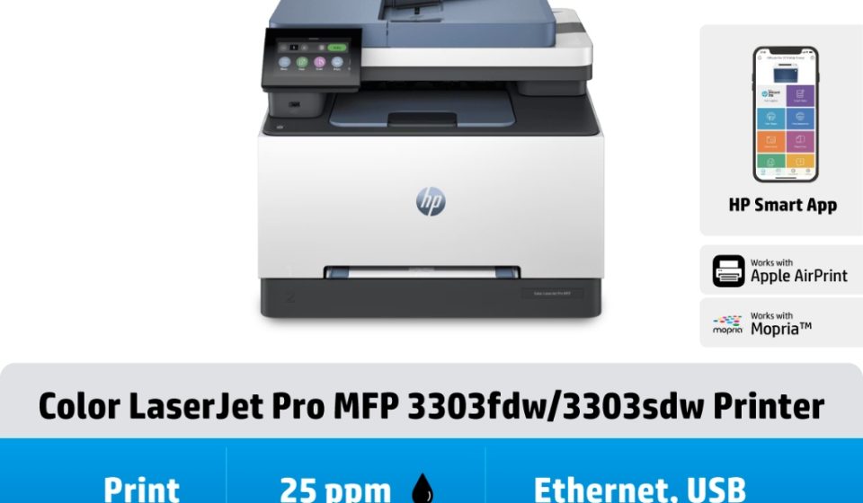ภาพสินค้า HP Color LaserJet Pro MFP 3303fdw / 3303sdw / 3303fdn Printer HP แท้