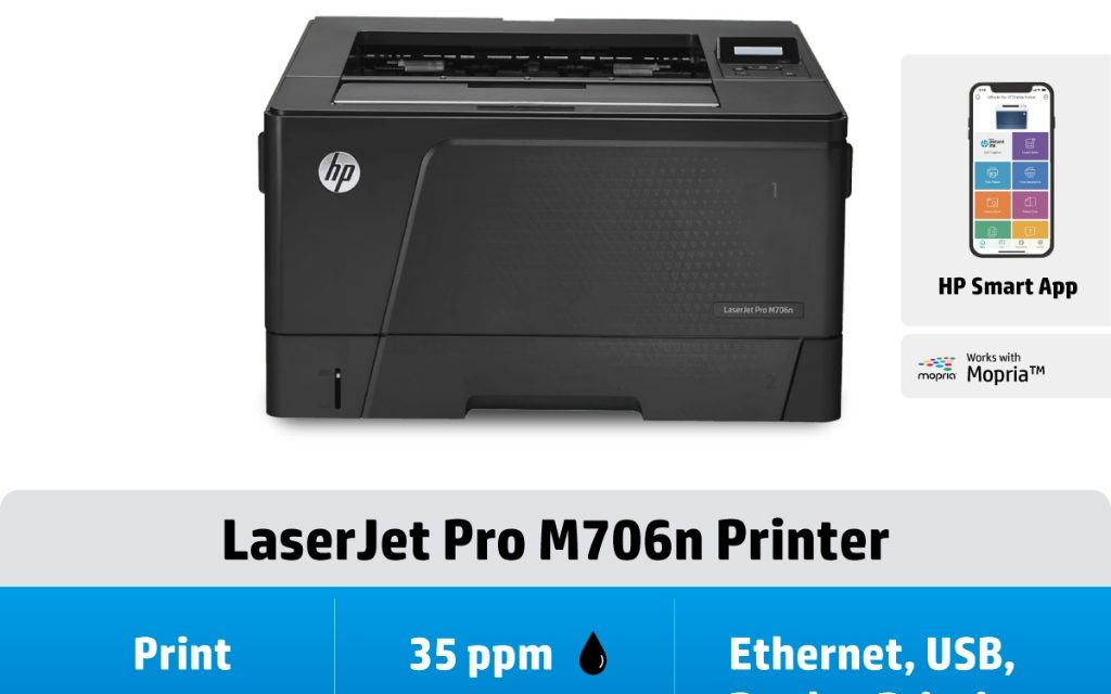 ภาพสินค้า HP LaserJet Pro M706n Printer HP แท้
