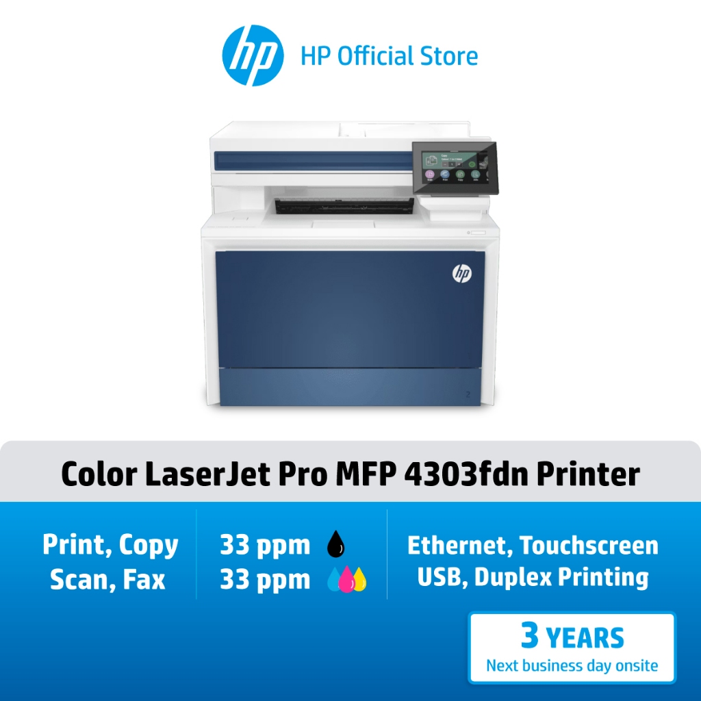 HP Printers Color LaserJet Pro 4303FDN / 4203DN/ 4203DW/ 4303DW/ 4303FDW เครื่องพิมพ์เลเซอร์สี HP Flagship Store