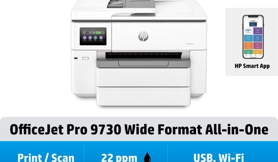 ภาพสินค้า HP เครื่องปริ้น OfficeJet Pro 9730 / 9720 Wide Format All-in-One Printer /รองรับ A3 HP แท้