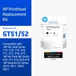 ภาพสินค้า หัวพิมพ์ HP GT51 GT52 2-pack Black/ Tri-color Printhead Replacement Kit HP แท้