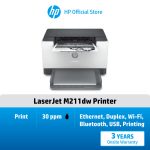 ภาพสินค้า HP Printers LaserJet M211dw / M211d | เครื่องพิมพ์เลเซอร์ขาวดำ | พิมพ์สองหน้าอัตโนมัติ | ประหยัดกระดาษ | Wi-Fi & USB HP แท้