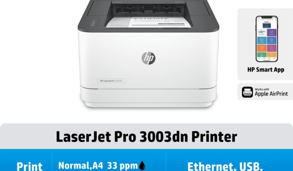 ภาพสินค้า HP Printers LaserJet Pro 3003dn / 3003dw (Only Black) เครื่องพิมพ์เลเซอร์เฉพาะหมึกสีดำ HP แท้