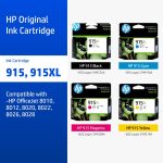 ภาพสินค้า ตลับหมึกHP 915XL | Black/Tri-Color ( สีดำ / สี ) Original Ink Advantage Cartridge HP แท้