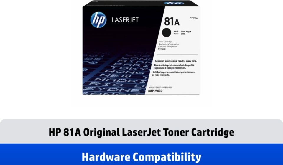 ภาพสินค้า ตลับหมึกHP 81A | หมึกปริ้นเตอร์เลเซอร์ สี / สีดำ Original LaserJet Toner Cartridge HP แท้