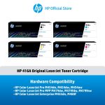 ภาพสินค้า ตลับหมึกHP 416A / 416X | หมึกปริ้นเตอร์เลเซอร์ สี / สีดำ Original LaserJet Toner Cartridge HP แท้