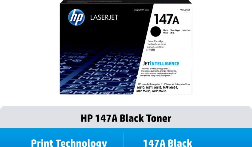 ภาพสินค้า HP 147A Black (ตลับผงหมึกสีดำ) W1470A Original LaserJet Toner Cartridge HP แท้