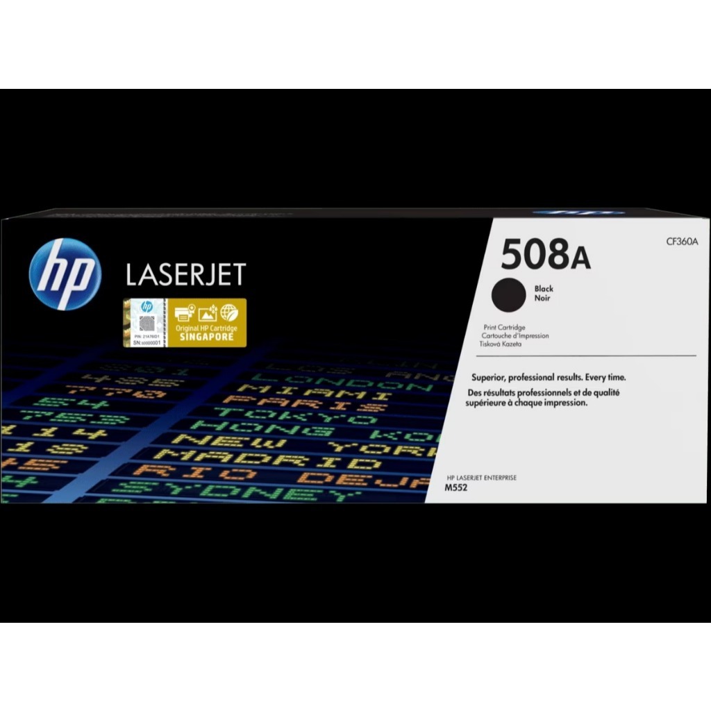 HP 508A/508X Black/Colors Original LaserJet Toner Cartridge | ตลับหมึกเลเซอร์ดำ/สี HP Flagship Store