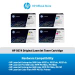 ภาพสินค้า ตลับหมึกHP 507A / 507X | หมึกปริ้นเตอร์เลเซอร์ สี / สีดำ Original LaserJet Toner Cartridge HP แท้