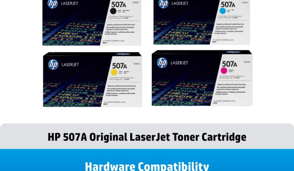 ภาพสินค้า ตลับหมึกHP 507A / 507X | หมึกปริ้นเตอร์เลเซอร์ สี / สีดำ Original LaserJet Toner Cartridge HP แท้