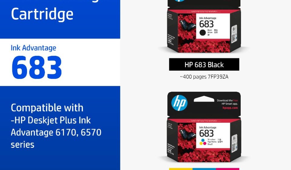 ภาพสินค้า ตลับหมึกHP 683 Black/Tri-Color ( สีดำ / สี ) Original Ink Advantage Cartridge HP แท้