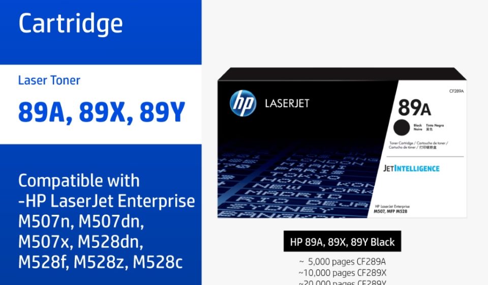 ภาพสินค้า ตลับหมึกHP 89A / 89X / 89Y | หมึกปริ้นเตอร์เลเซอร์ สี / สีดำ Original LaserJet Toner Cartridge HP แท้