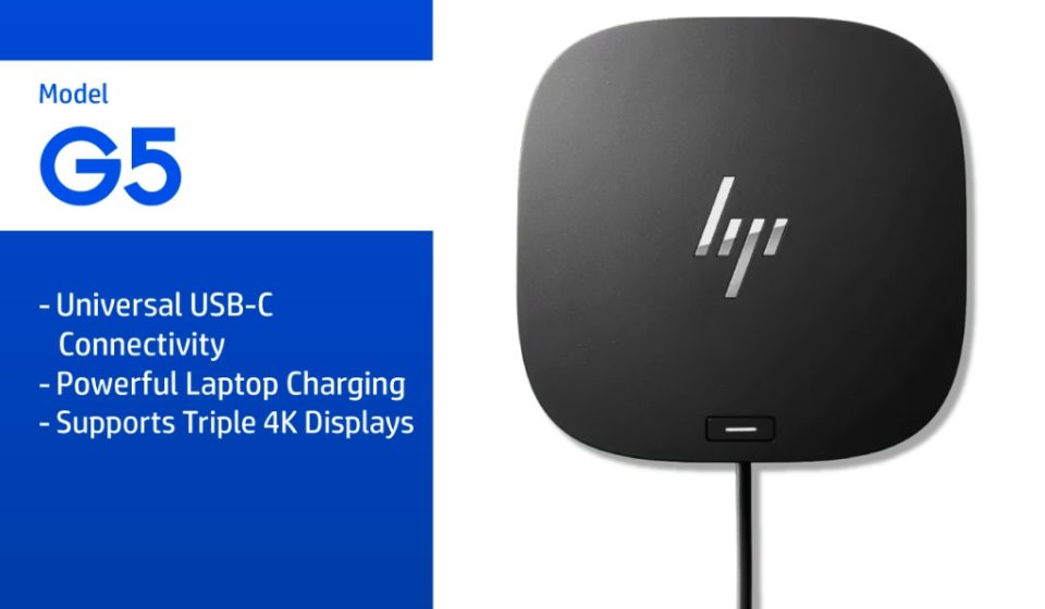 ภาพสินค้า HP USB-C Dock G5 | Universal Docking Station - Black HP แท้