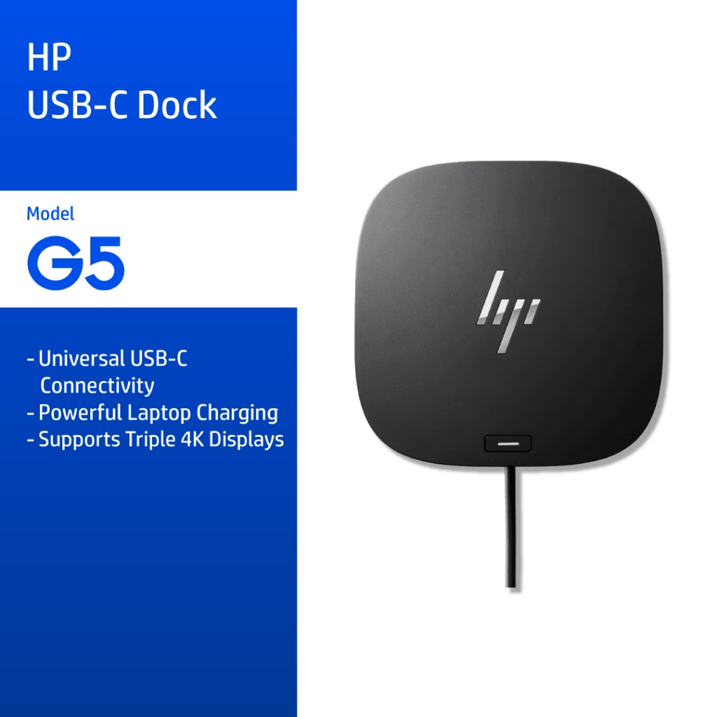 HP USB-C Dock G5 | Universal Docking Station - Black HP Flagship Store