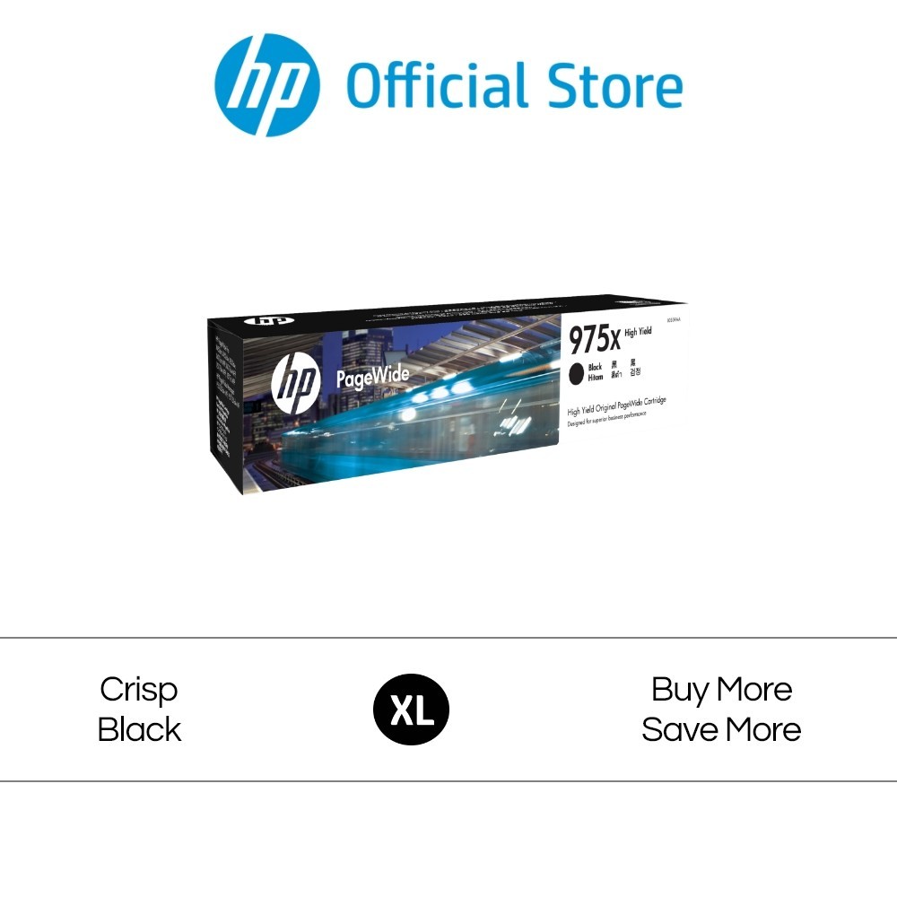 HP 975X ตลับหมึก Black Original PageWide Cartridge HP Flagship Store
