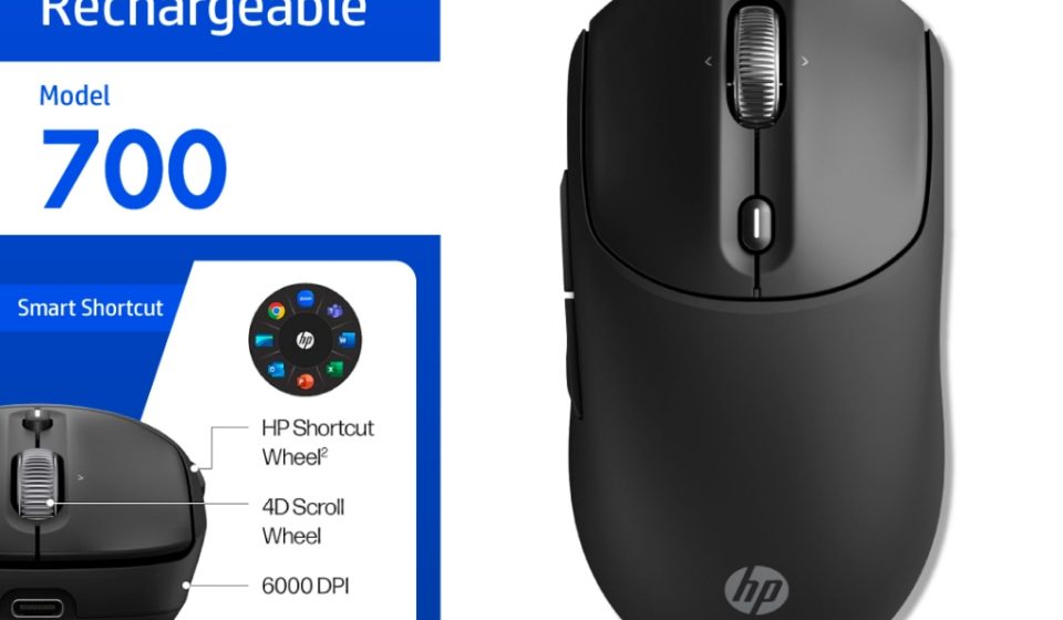 ภาพสินค้า HP 700 Wireless Mouse | เมาส์บลูทูธ ชาร์จได้ มีปุ่ม AI Copilot & Shortcut Wheel ปรับแต่งได้ 7 ปุ่ม HP แท้