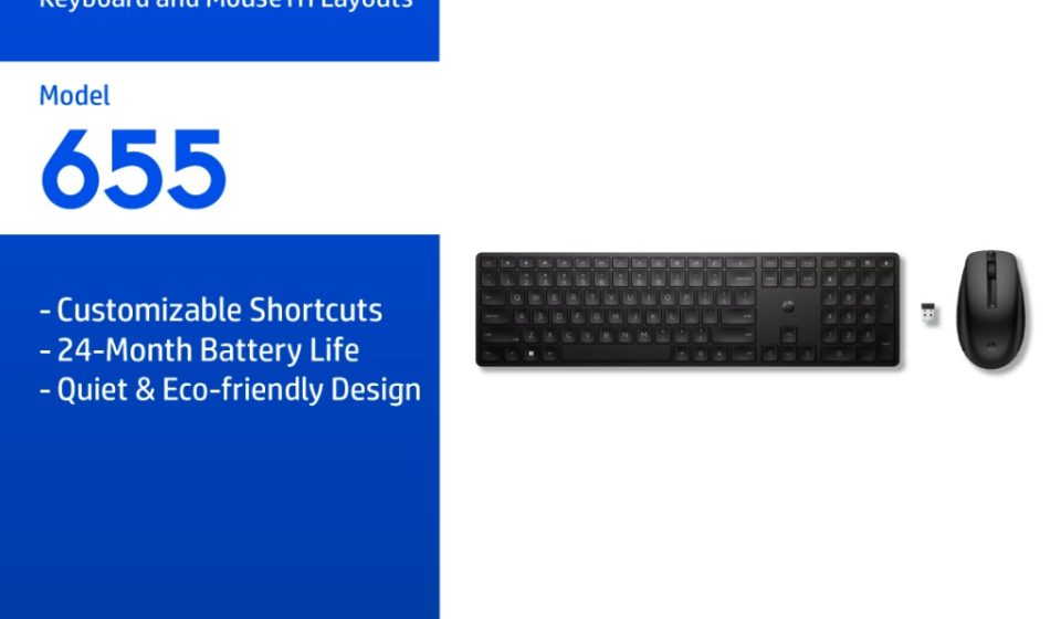 ภาพสินค้า HP 655 Wireless Keyboard and Mouse Combo TH Layouts HP แท้