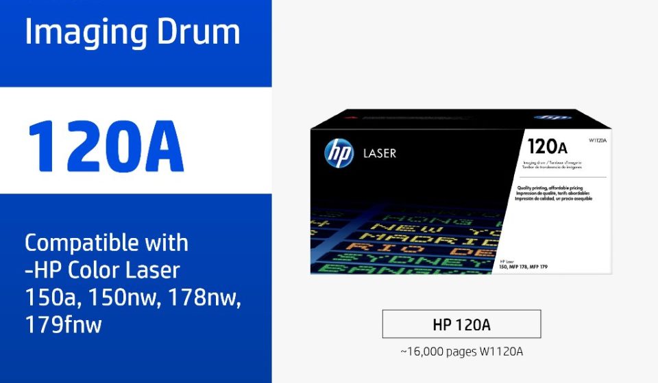 ภาพสินค้า ตลับหมึกHP 120A | หมึกปริ้นเตอร์เลเซอร์ สี / สีดำ Original LaserJet Imaging Drum HP แท้