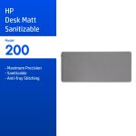 ภาพสินค้า HP 200 Sanitizable Desk Mat แผ่นรองเมาส์ แผ่นรองโต๊ะทำงาน ขนาด 70x30 ซม. กันน้ำ เช็ดทำความสะอาดได้ HP แท้