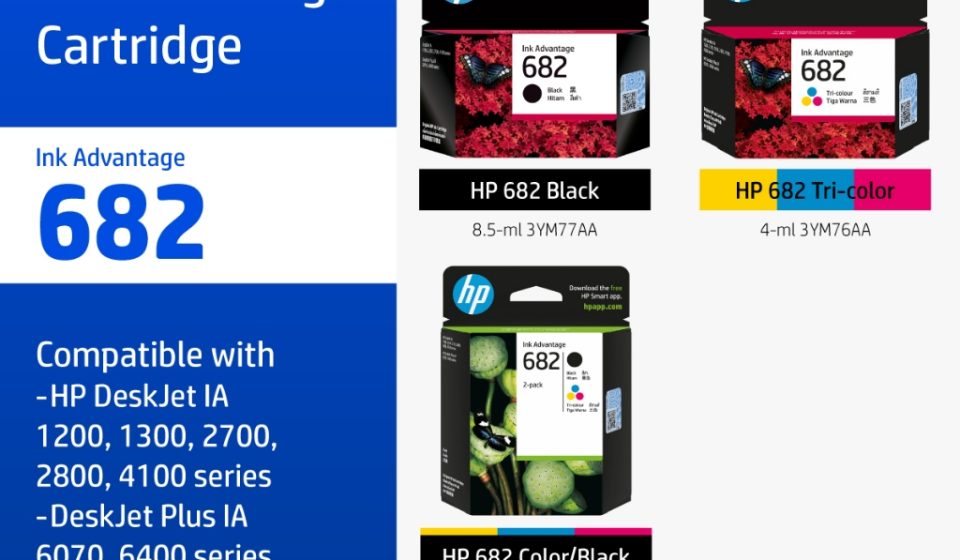 ภาพสินค้า ตลับหมึก HP 682 Black/ Tri-color Original Ink Advantage Cartridge HP แท้