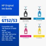 ภาพสินค้า หมึกเติม HP GT52 GT53 Black/ Color Original Ink Bottle HP แท้
