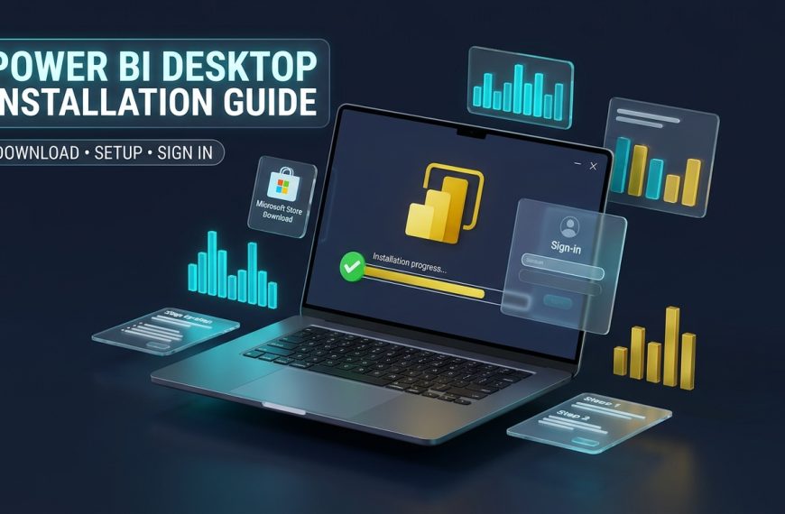 คู่มือดาวน์โหลด ติดตั้ง และลงทะเบียน Power BI Desktop